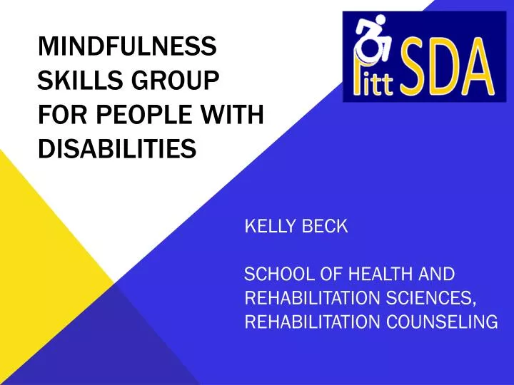 mindfulness skills group for people with disabilities