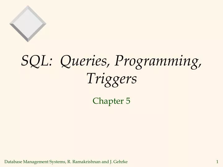 sql queries programming triggers