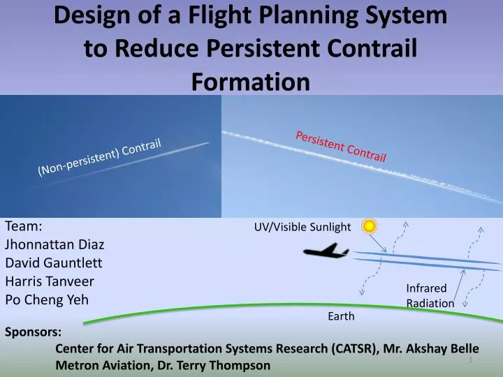 design of a flight planning system to reduce persistent contrail formation