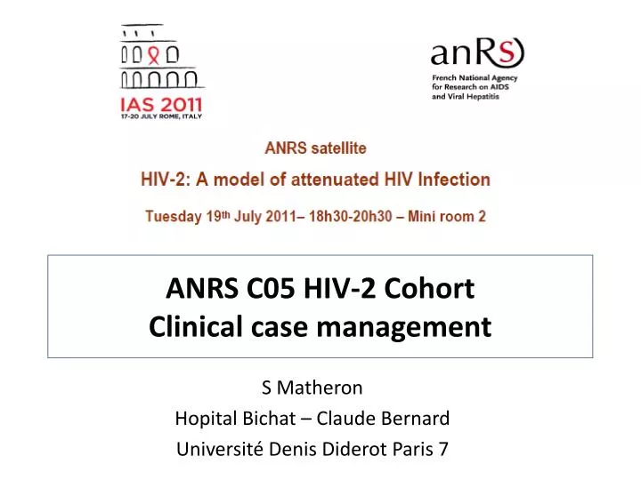 anrs c05 hiv 2 cohort clinical case management