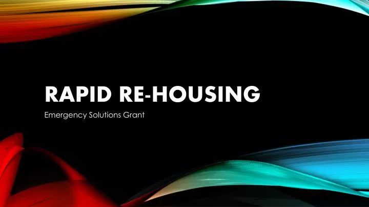 rapid re housing