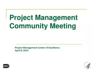 Project Management Community Meeting