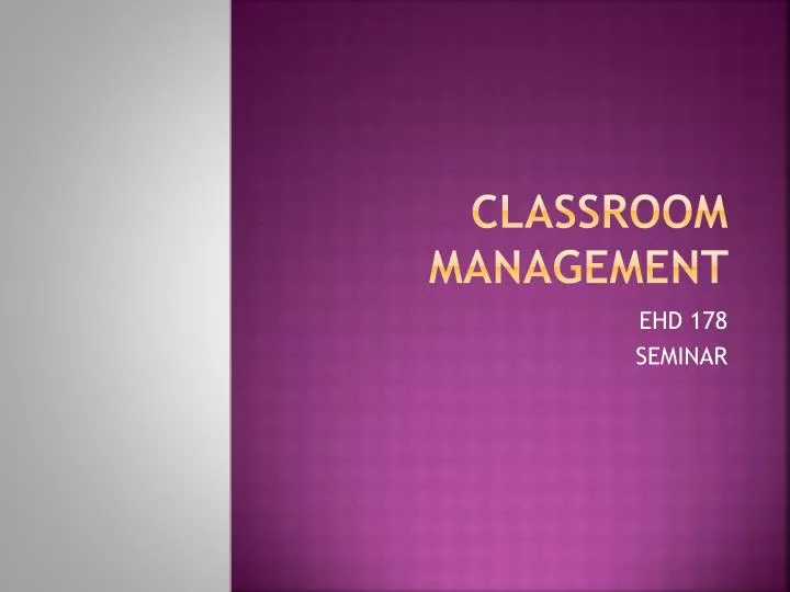 classroom management