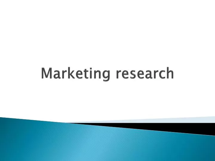 marketing research