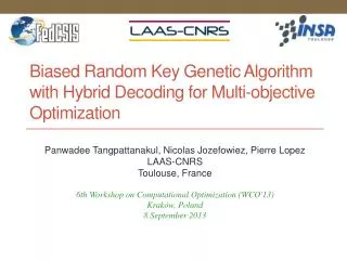 Biased Random Key Genetic Algorithm with Hybrid Decoding for Multi-objective Optimization