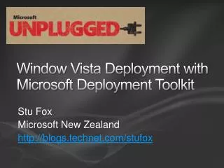 Window Vista Deployment with Microsoft Deployment Toolkit