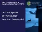 Data Communications Implementation Team (DCIT) - slide 1