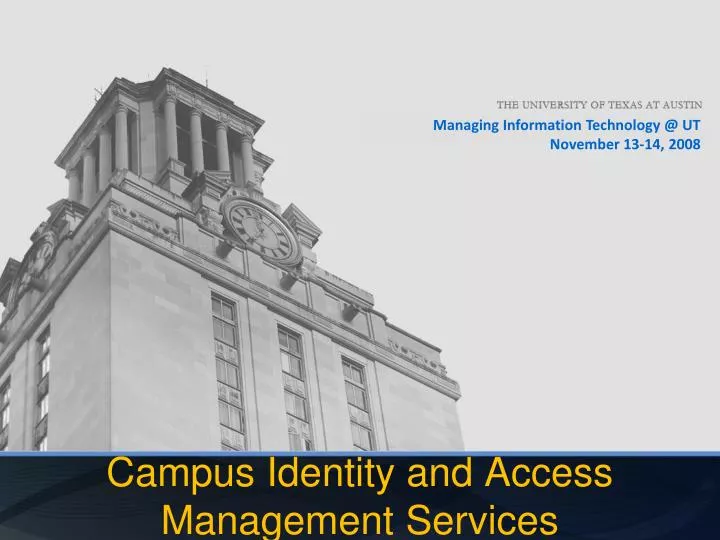 campus identity and access management services