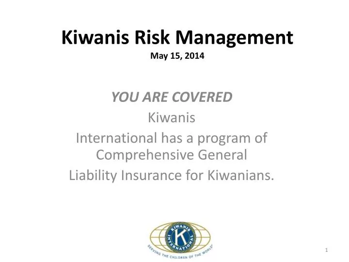 kiwanis risk management may 15 2014