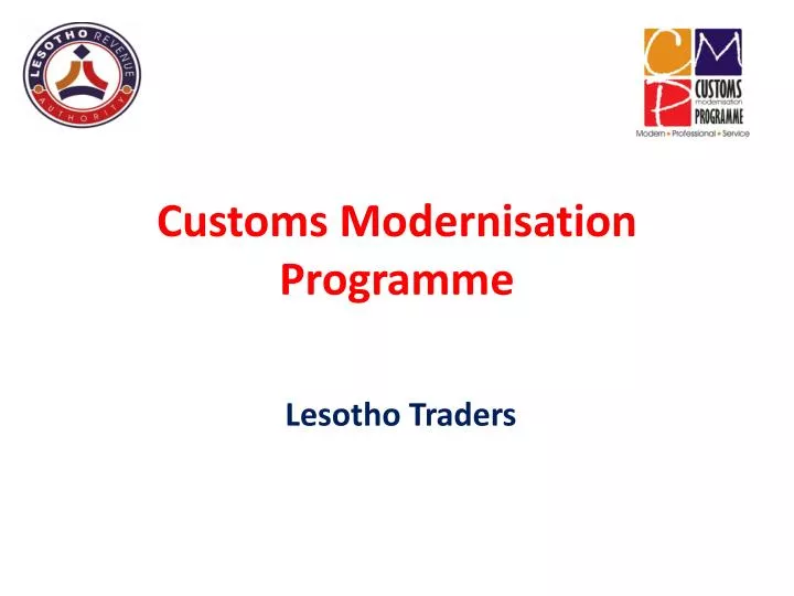 customs modernisation programme