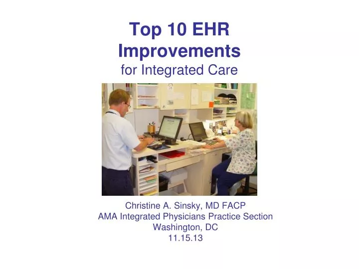top 10 ehr improvements for integrated care