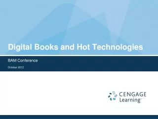 digital books and hot technologies