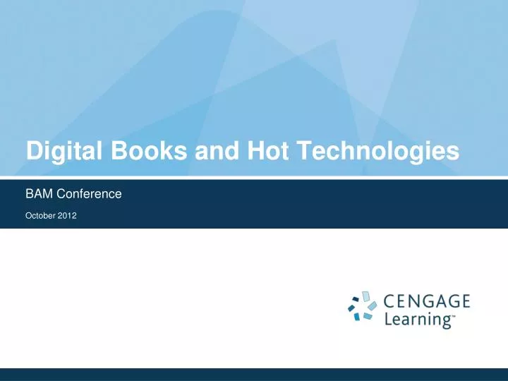 digital books and hot technologies