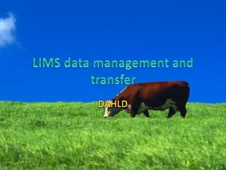 LIMS data management and transfer