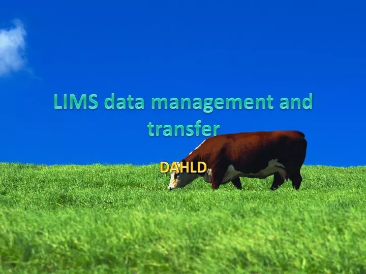 lims data management and transfer