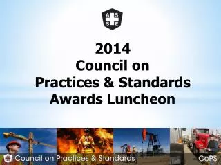 2014 Council on Practices &amp; Standards Awards Luncheon