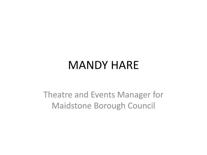 mandy hare