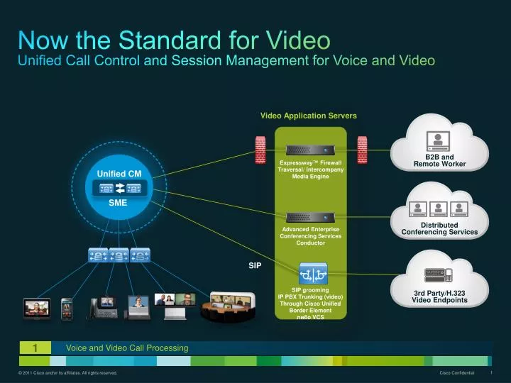 now the standard for video unified call control and session management for voice and video