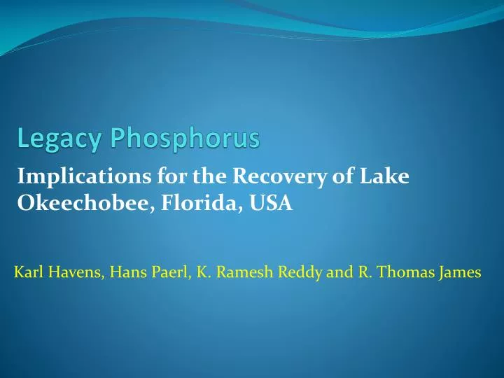 legacy phosphorus