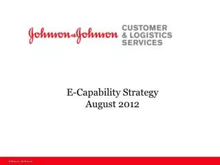 E-Capability Strategy August 2012