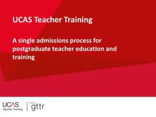 UCAS Teacher Training