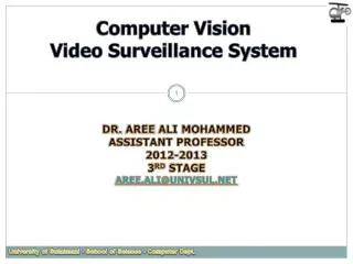 Computer Vision Video Surveillance System