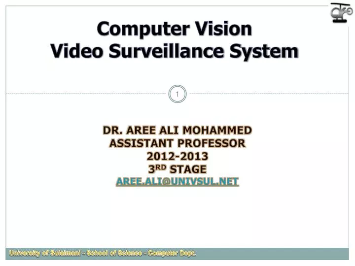 computer vision video surveillance system
