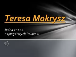 teresa mokrysz