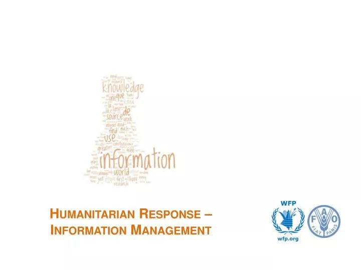 humanitarian response information management