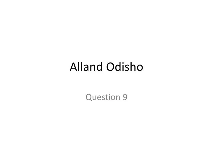 alland odisho