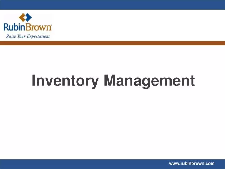 inventory management