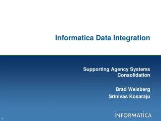 Informatica Data Integration