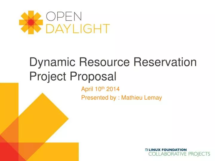 dynamic resource reservation project proposal