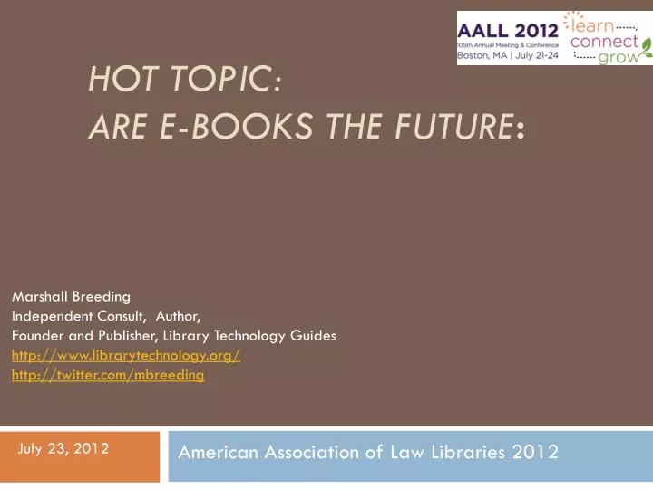 hot topic are e books the future