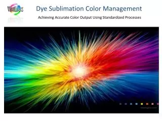 Dye Sublimation Color Management