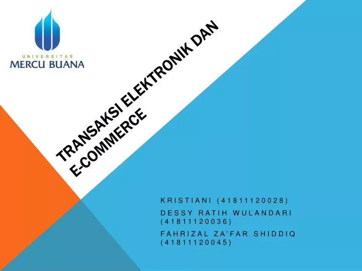 transaksi elektronik dan e commerce