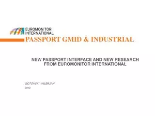 Passport GMID &amp; Industrial