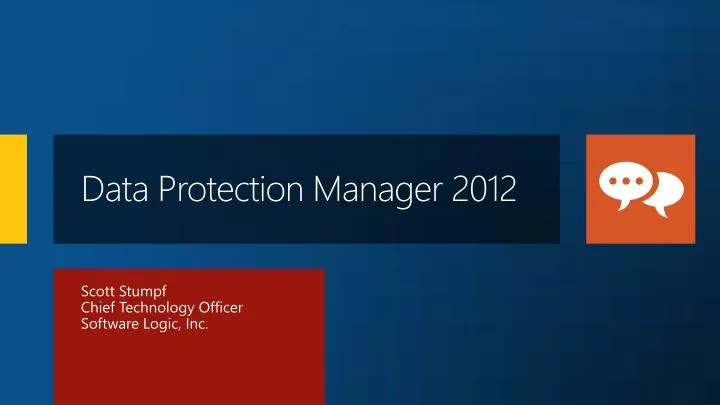data protection manager 2012