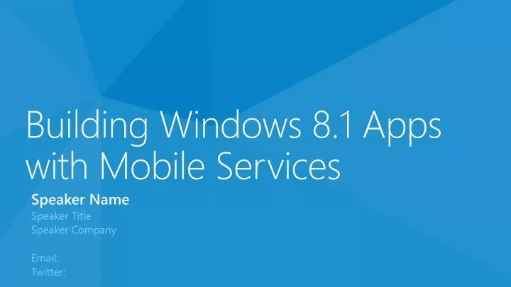 building windows 8 1 apps with mobile services