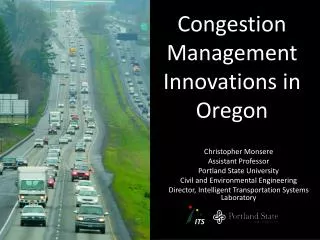 Congestion Management Innovations in Oregon