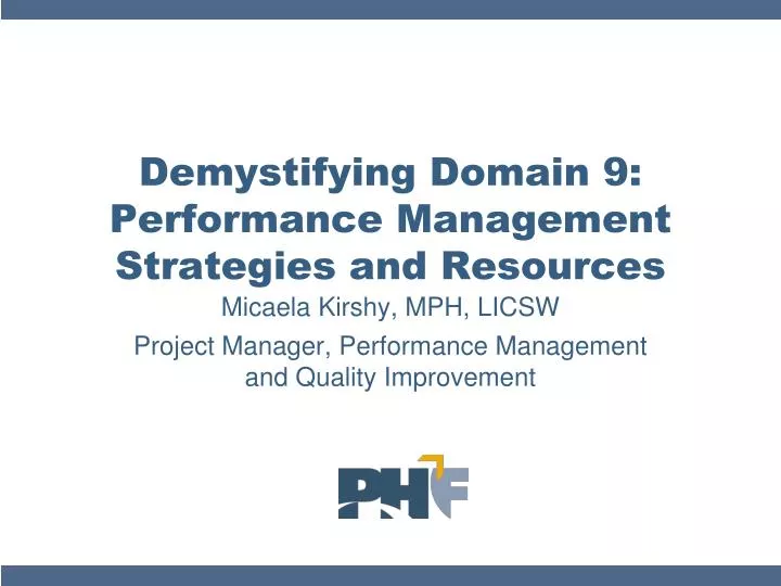 demystifying domain 9 performance management strategies and resources