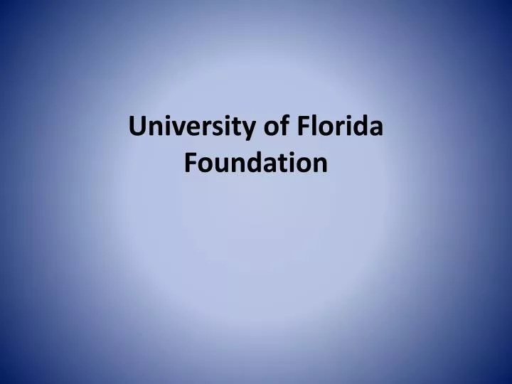 university of florida foundation