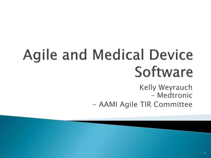agile and medical device software