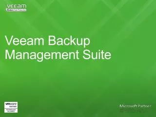 Veeam Backup Management Suite