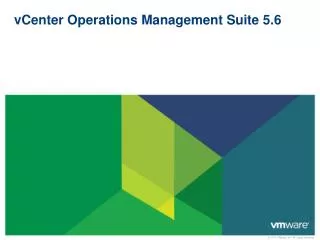 vCenter Operations Management Suite 5.6