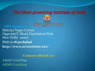 Best AIIMS Coaching in india