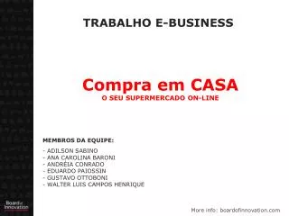 TRABALHO E-BUSINESS