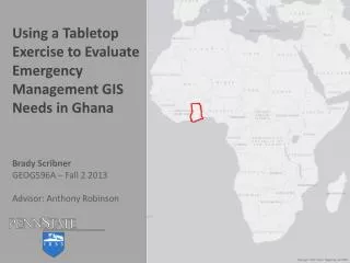 Using a Tabletop Exercise to Evaluate Emergency Management GIS Needs in Ghana