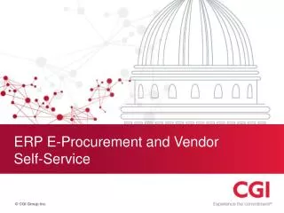 ERP E-Procurement and Vendor Self-Service