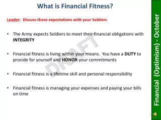 What is Financial Fitness?
